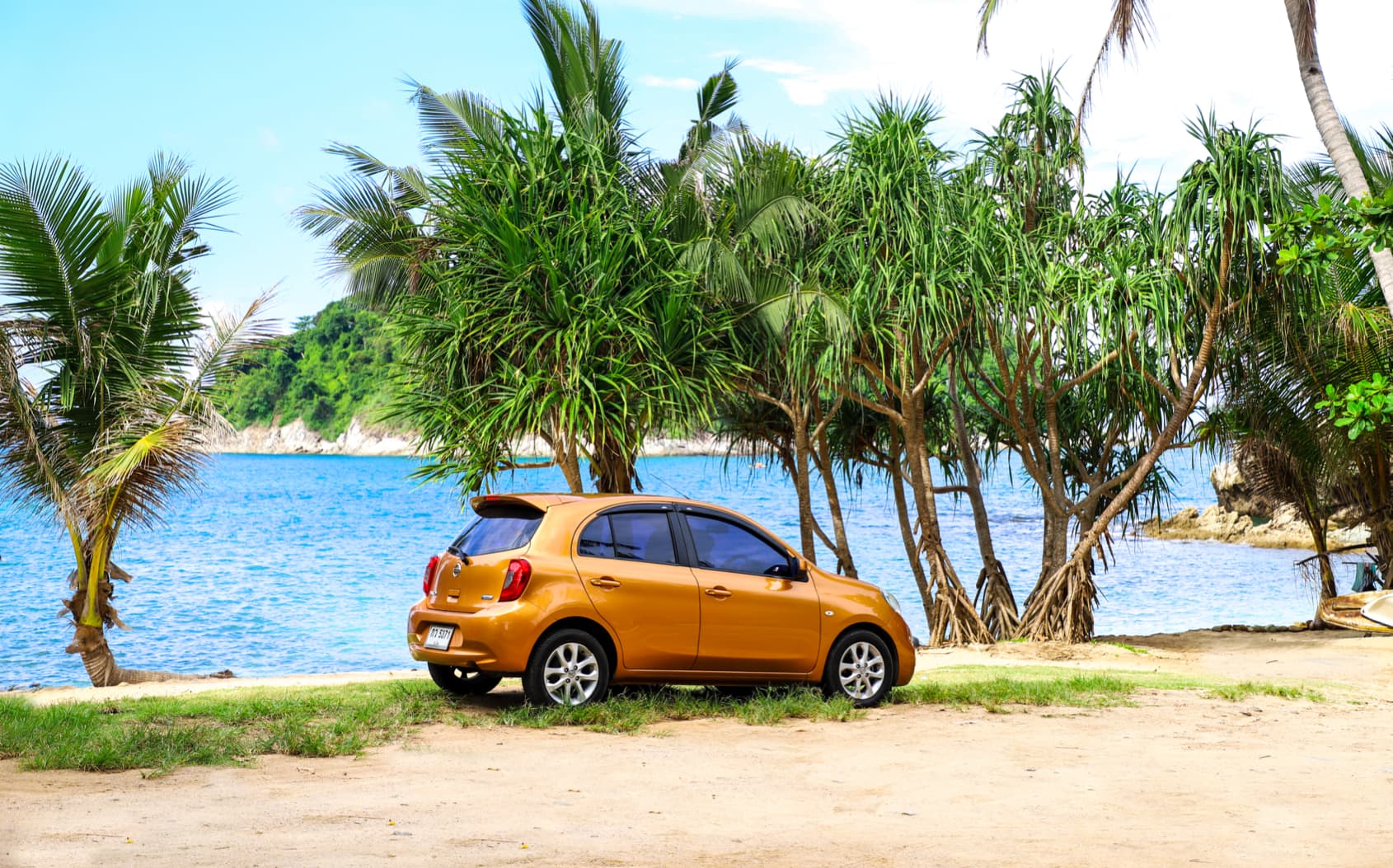 Car on the beach