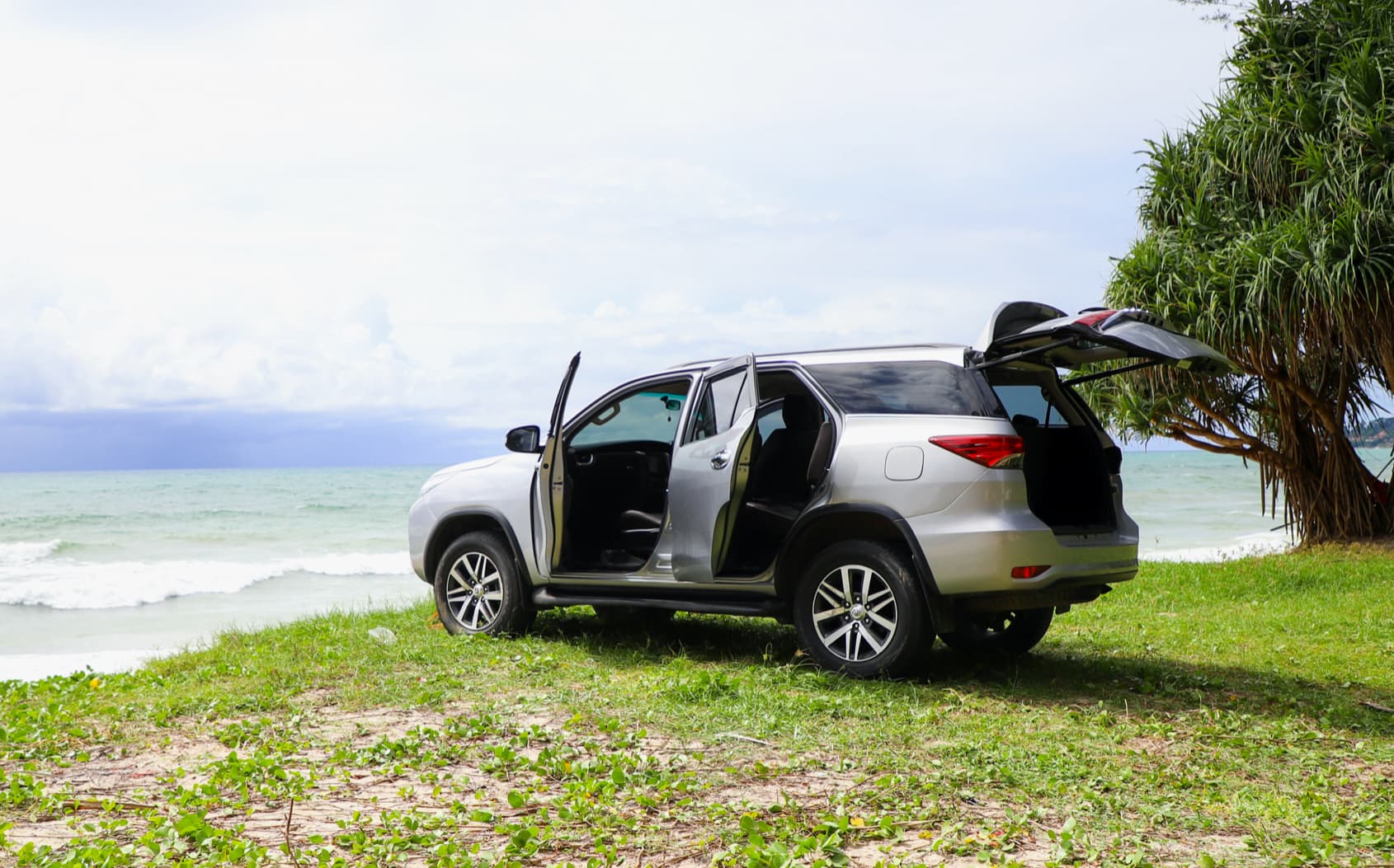 Car on the beach